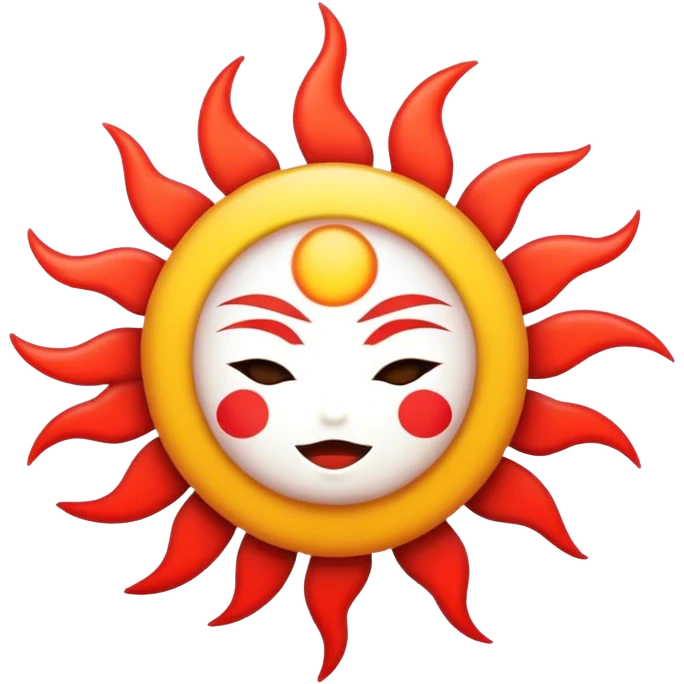 rising sun no face emoji