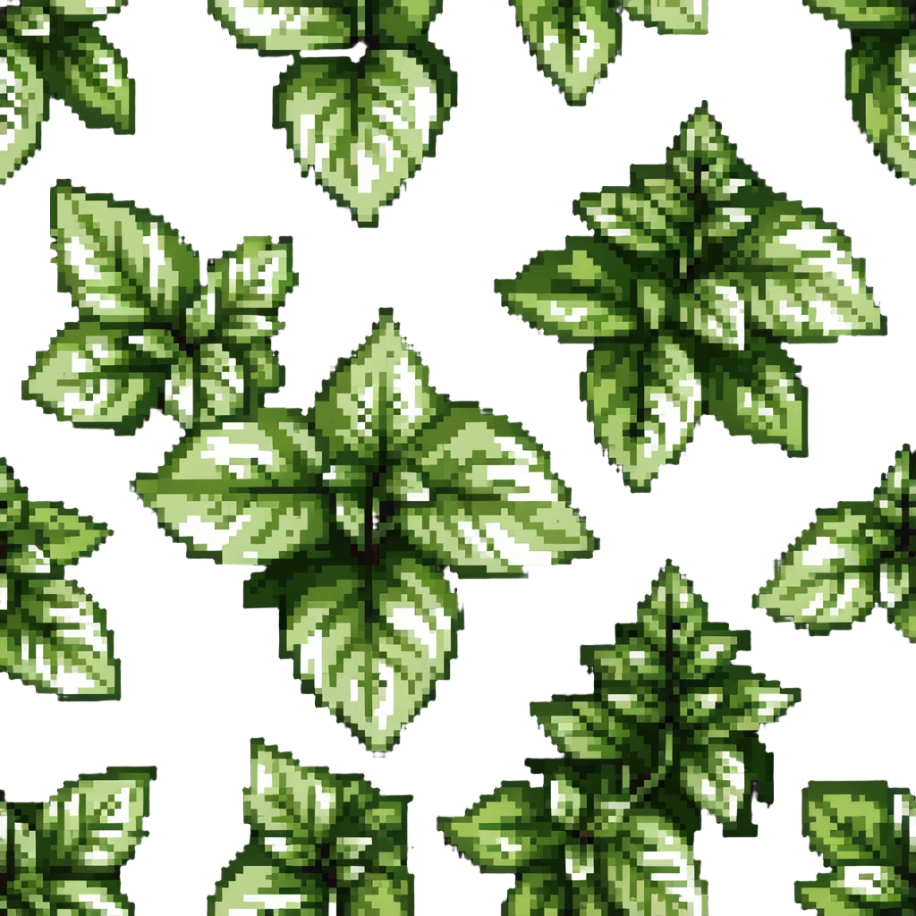 Fresh basil herb with green leaves emoji