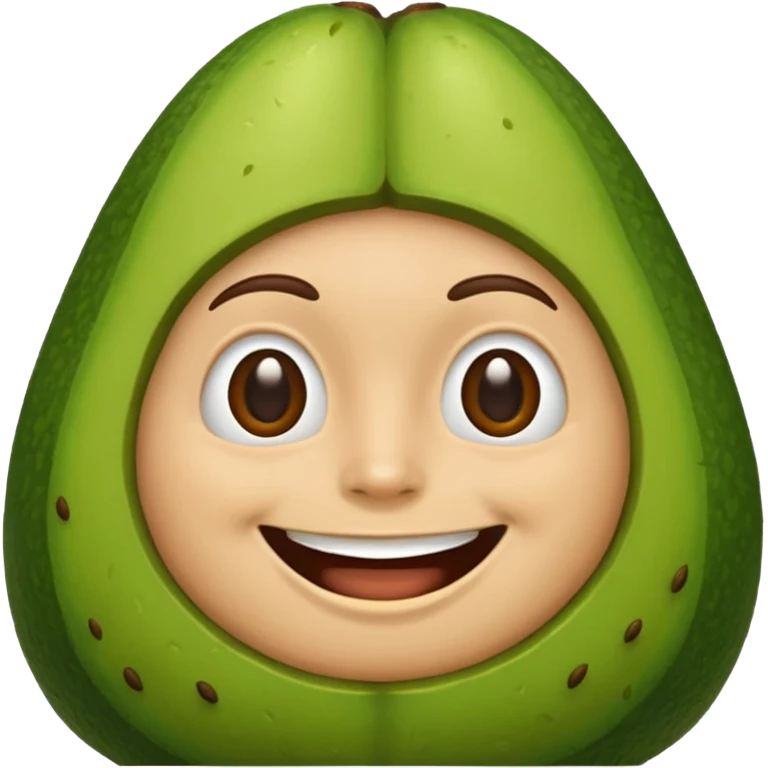 avocodo with short gray hair emoji