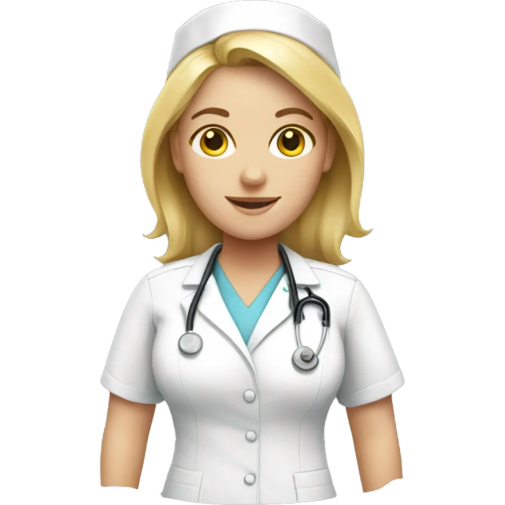 Blonde nurse emoji
