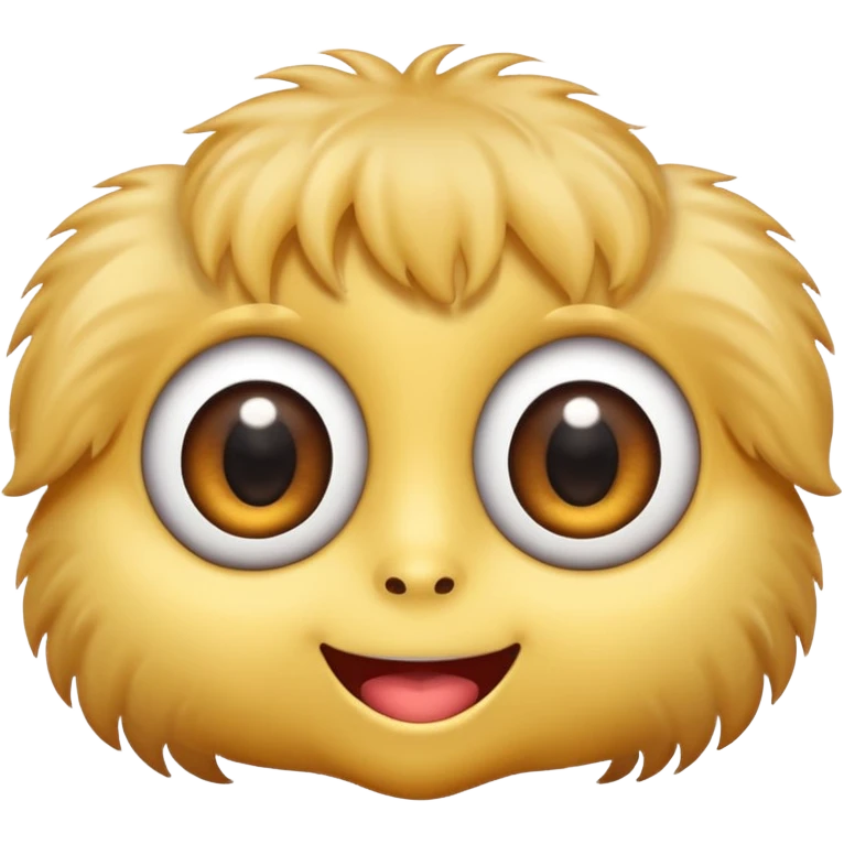 Emoji haciendo ojitos lindos con dos ojos grandes como el gato con botas y la boca así ( emoji