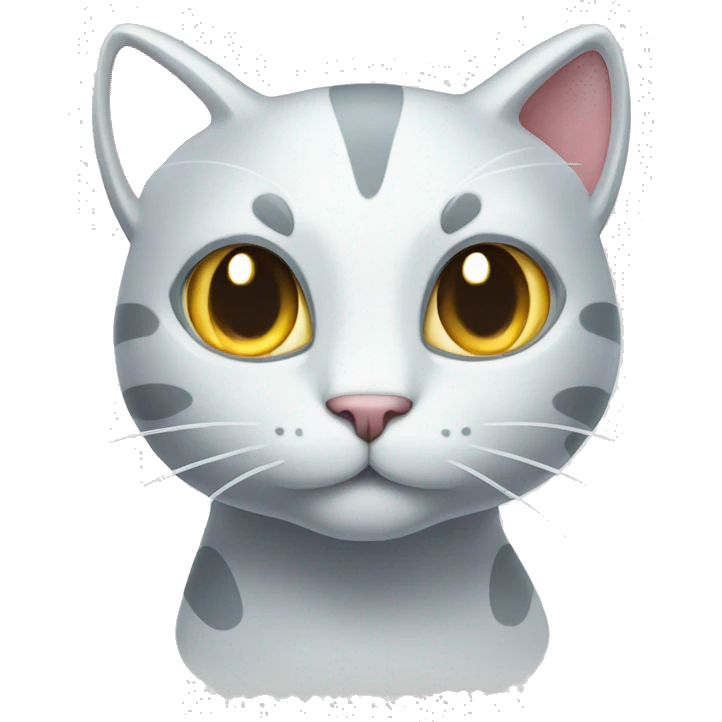 shiny cat-Pokémon standing on white emoji