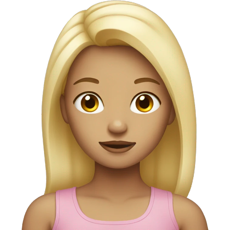 Girl with blonde hair emoji