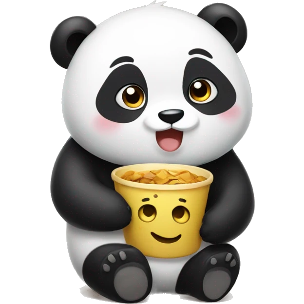 panda with kakao emoji
