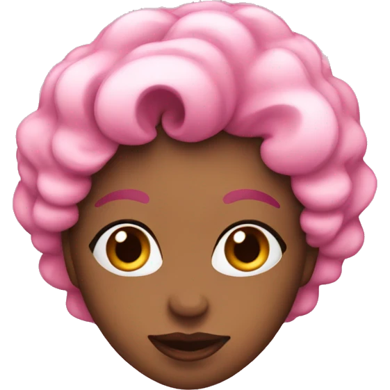 Coquette pink heart emoji