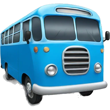 blue bus emoji