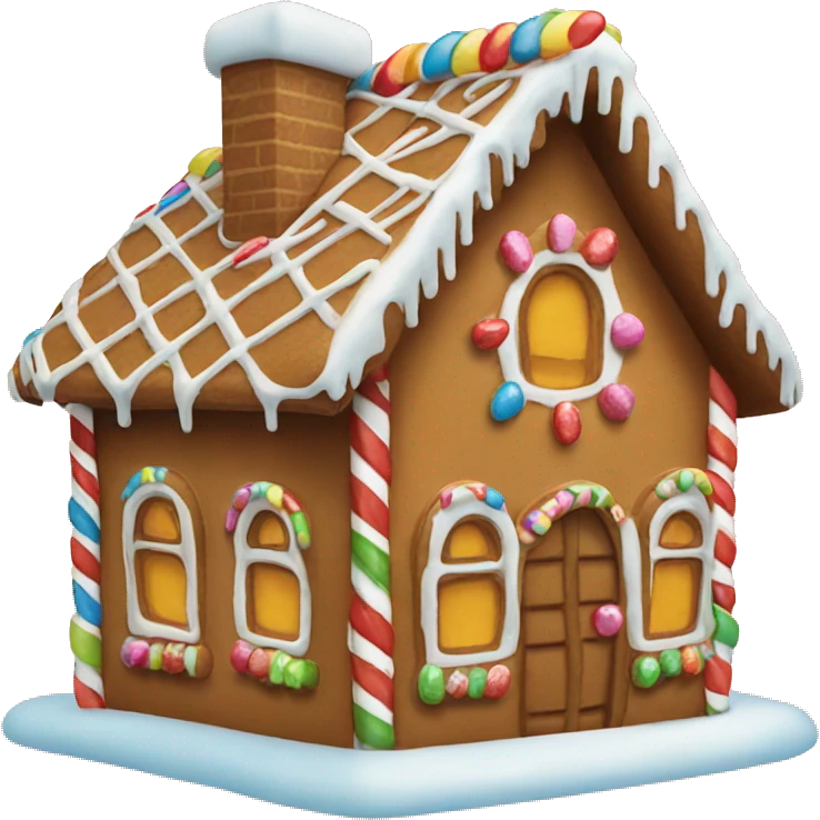 Gingerbread house emoji