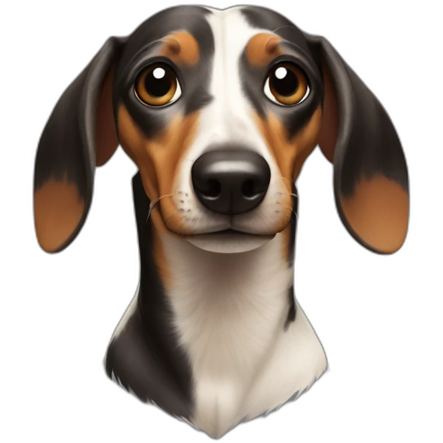 Arlequin Dashchund emoji