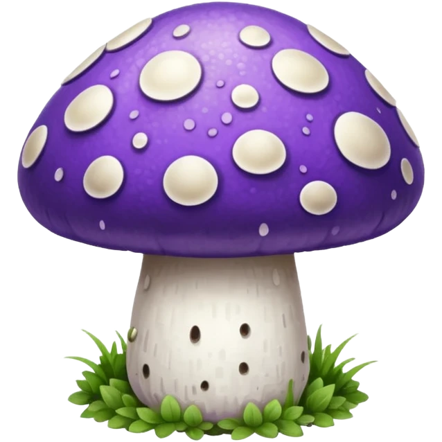 Purple and white mushroom  emoji