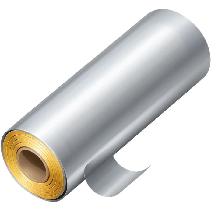 silver foil thin long roll emoji