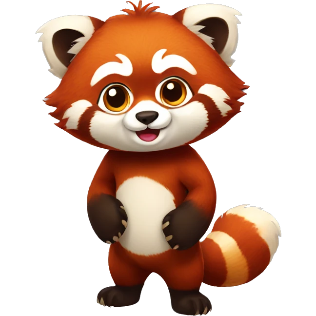 Full body red panda emoji