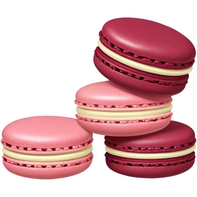  Macarons Burgundy emoji