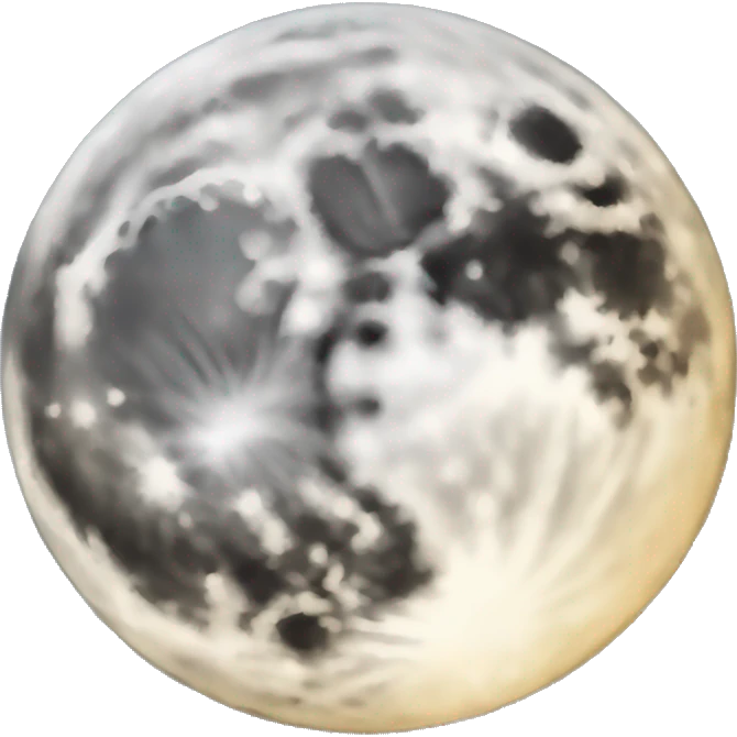 full moon emoji