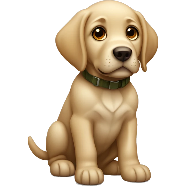 Cute Hunting labrador puppy  emoji