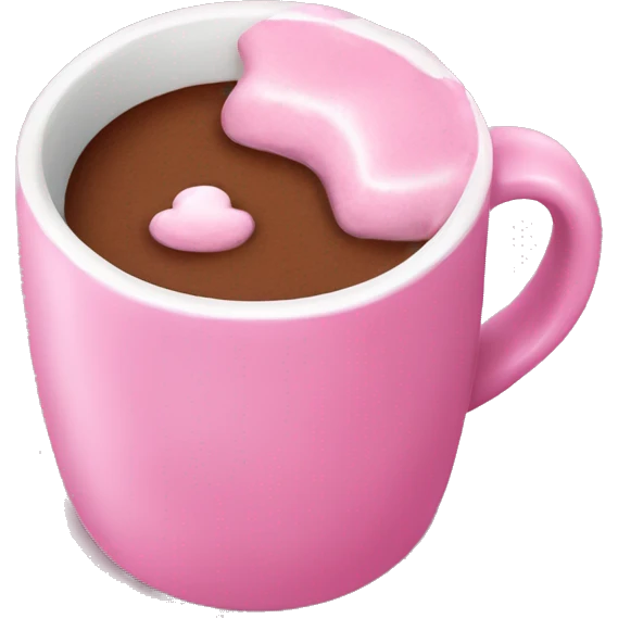pink hot chocolate mug emoji