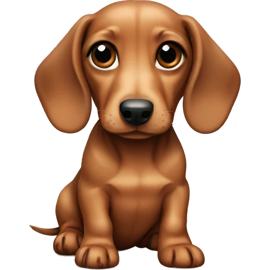 dachshund puppy emoji