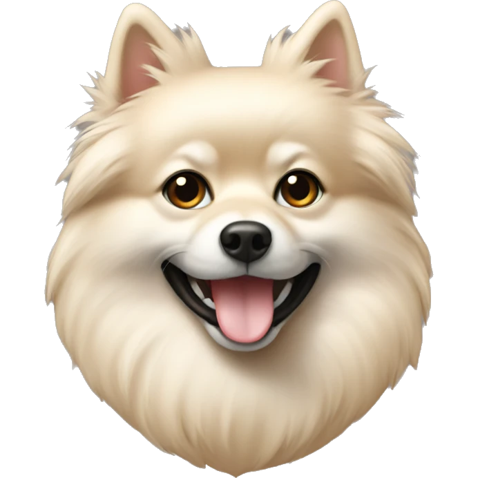 Spitz nain beige emoji