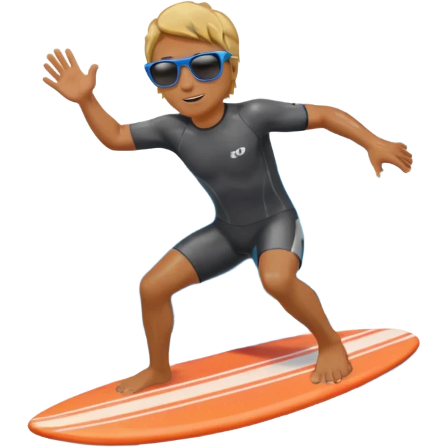 Un hombre sorfeando emoji