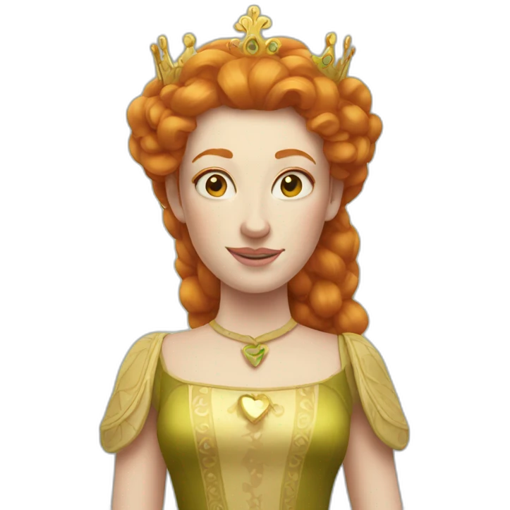 Ginger queen emoji