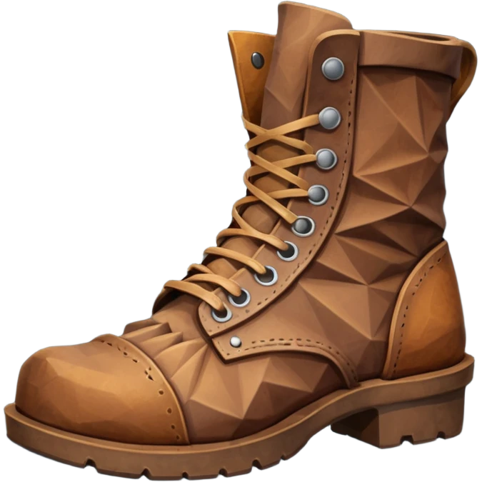 low poly hobo boot emoji