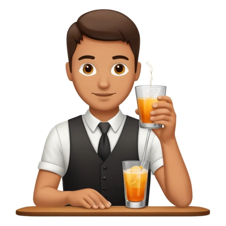 bartender mixing drinks emoji