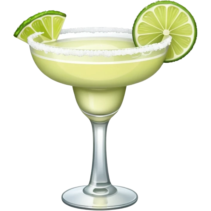 a margarita cocktail. NO STRAW. add salt on the rim. NO LEMONS emoji