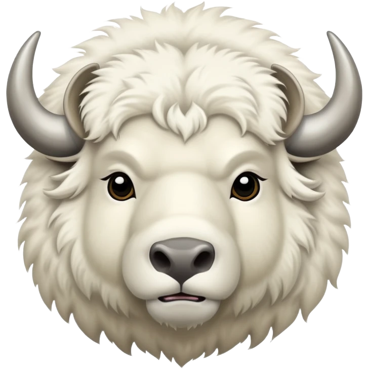 White bison emoji
