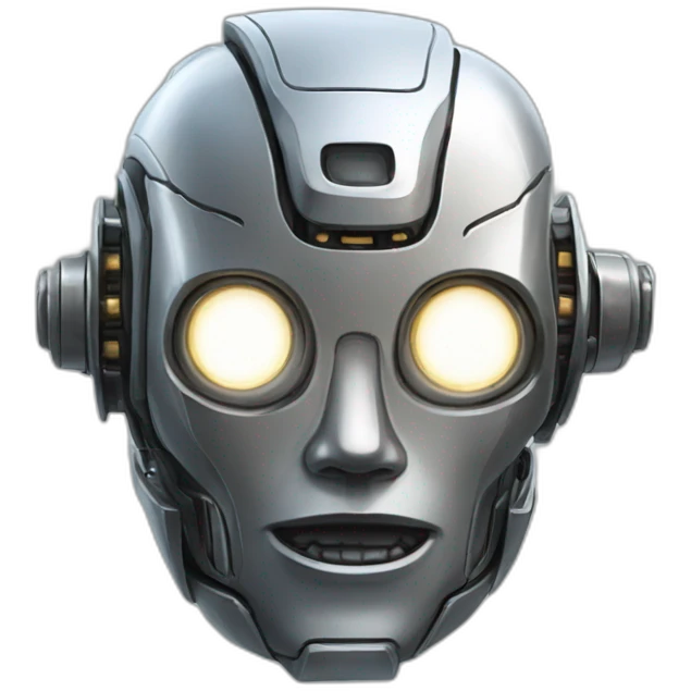 robot，Chest above emoji