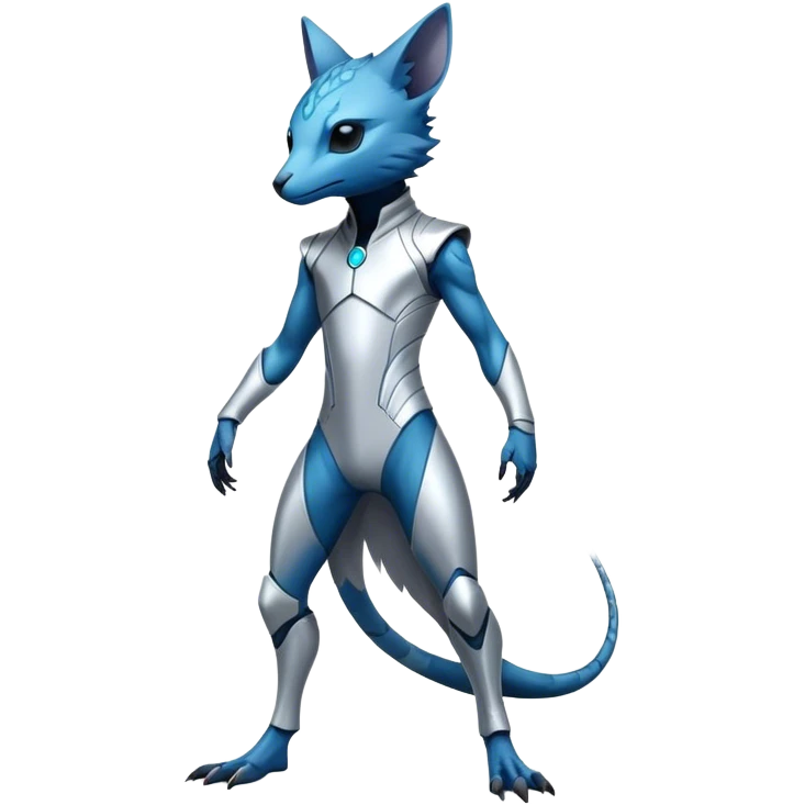 Modern Futuristic Vernid-Trico-species by LiLaiRa full body emoji