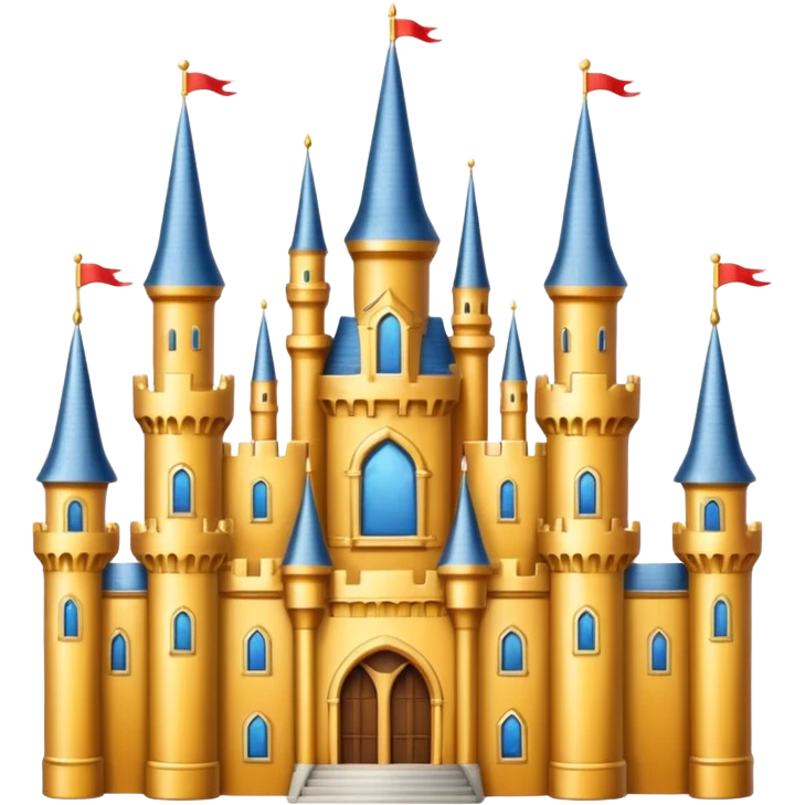 big gold castle emoji