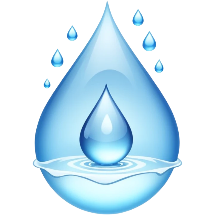 Gota de agua color blanco white emoji