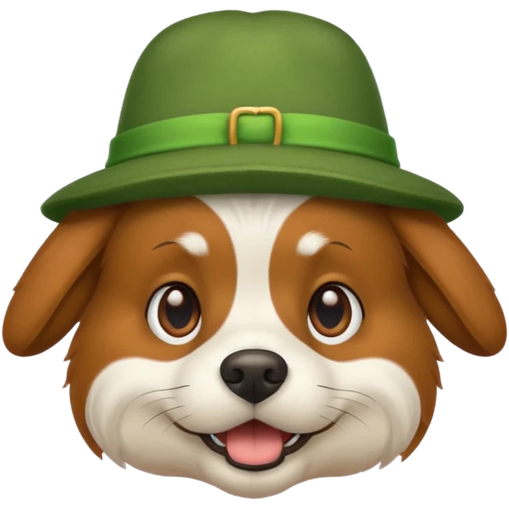 dog with green hat emoji
