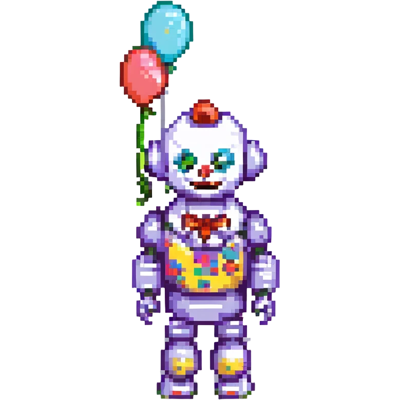A robot clown emoji