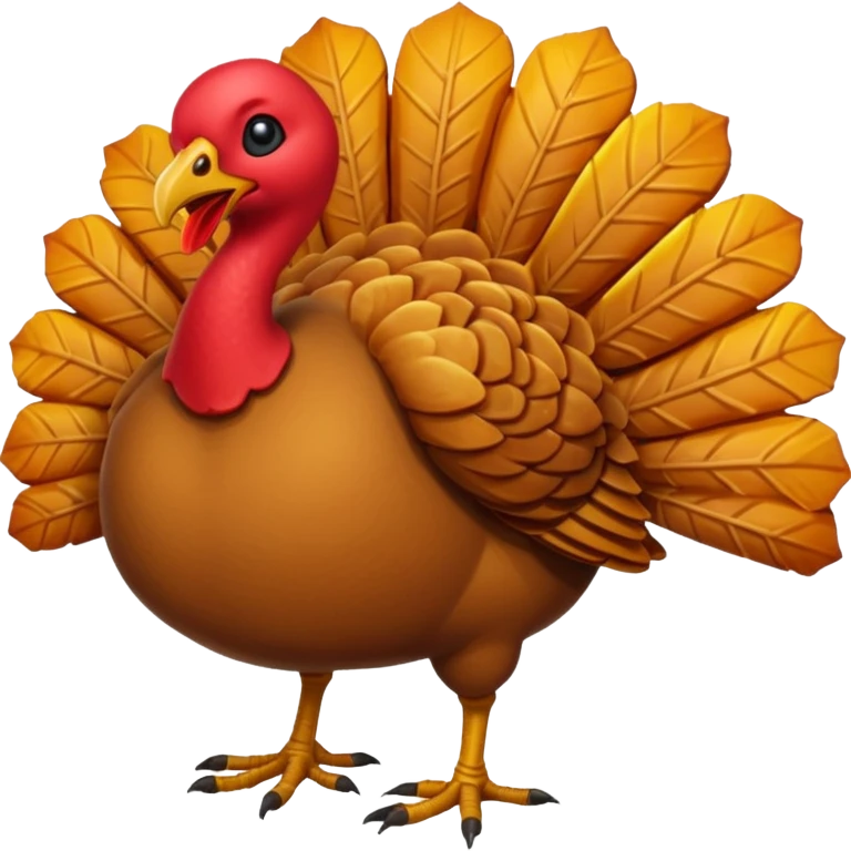 a headless turkey emoji