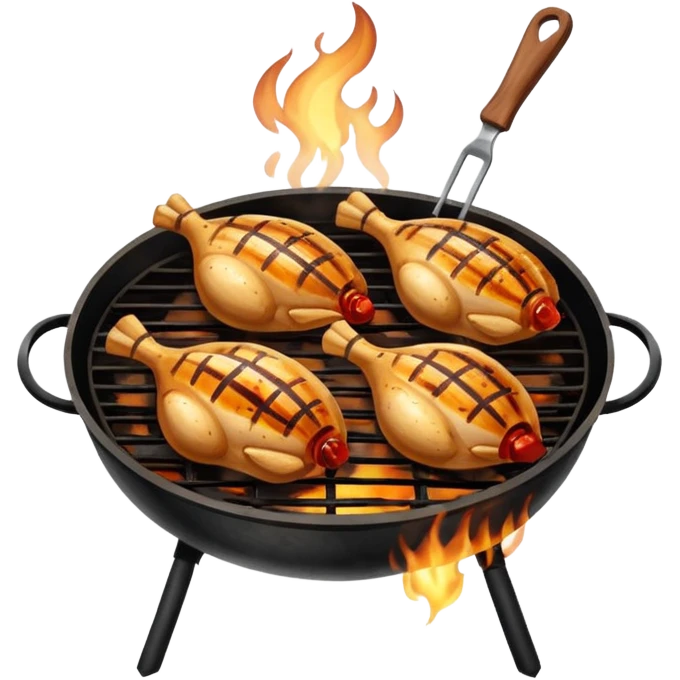 chicken barbeque emoji