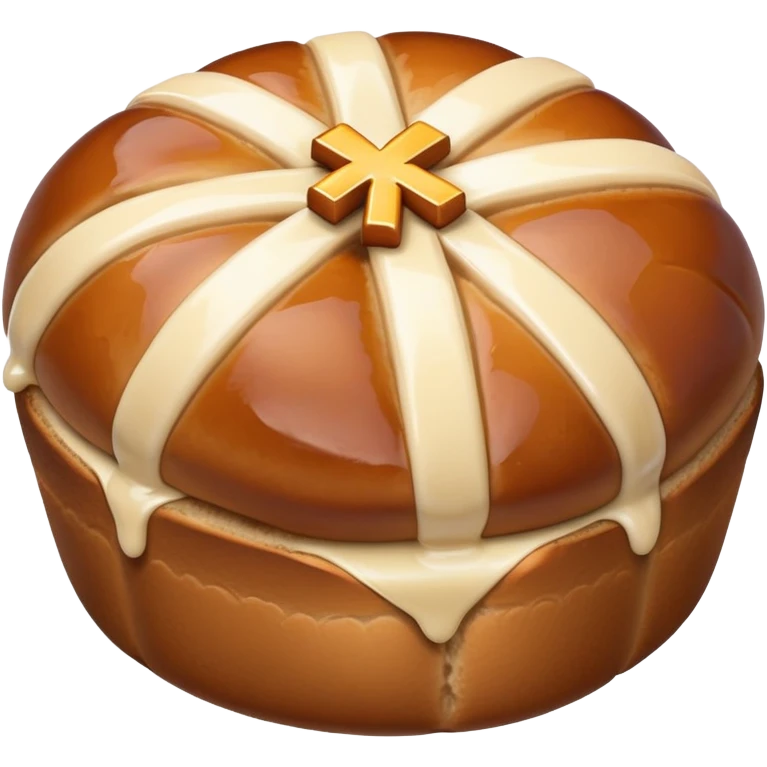 Hot cross bun emoji