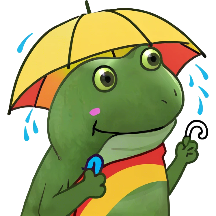 Rainbow rain emoji