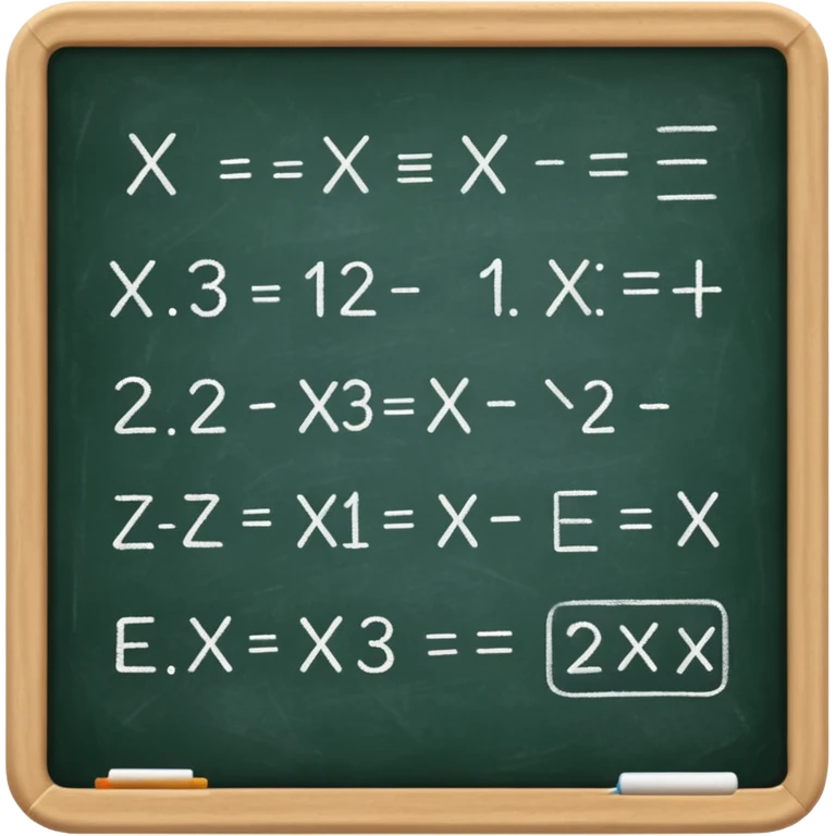 make a chalkboard with math emoji