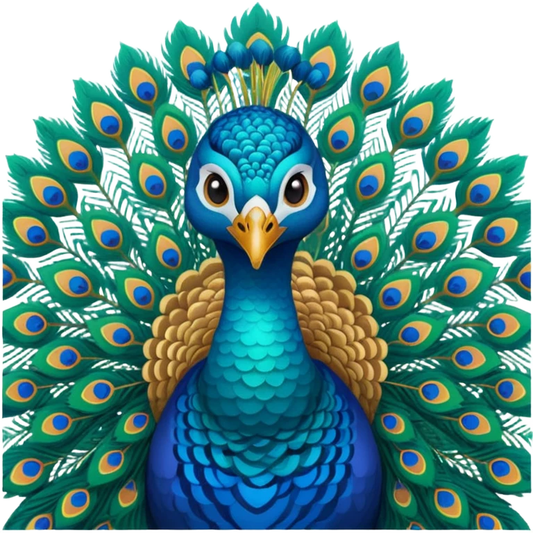 peacock print emoji