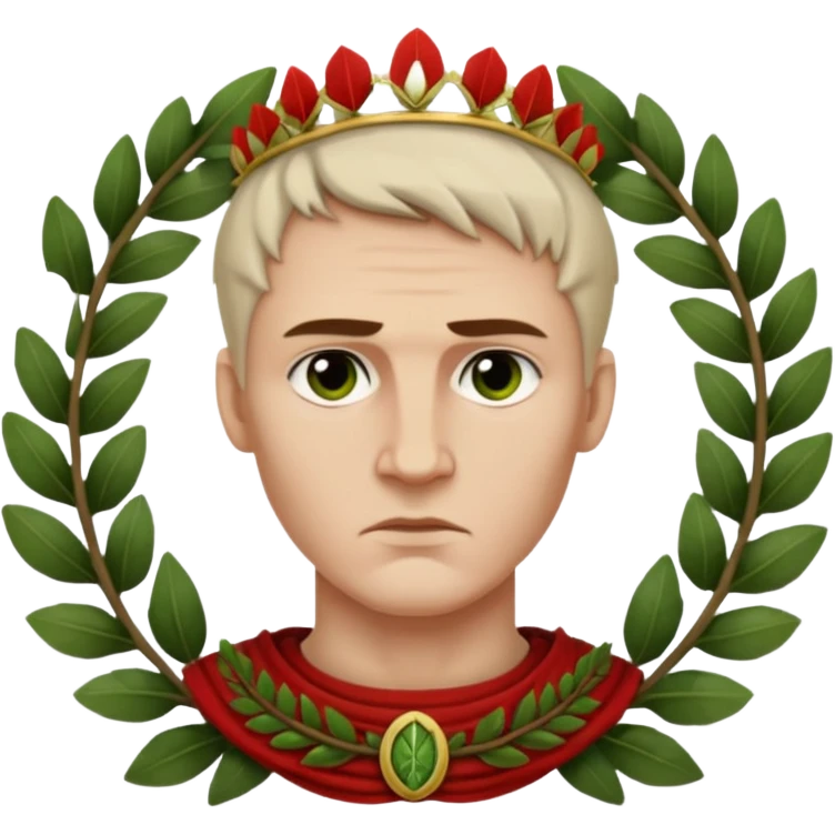 julius caesar young evil wreath emoji