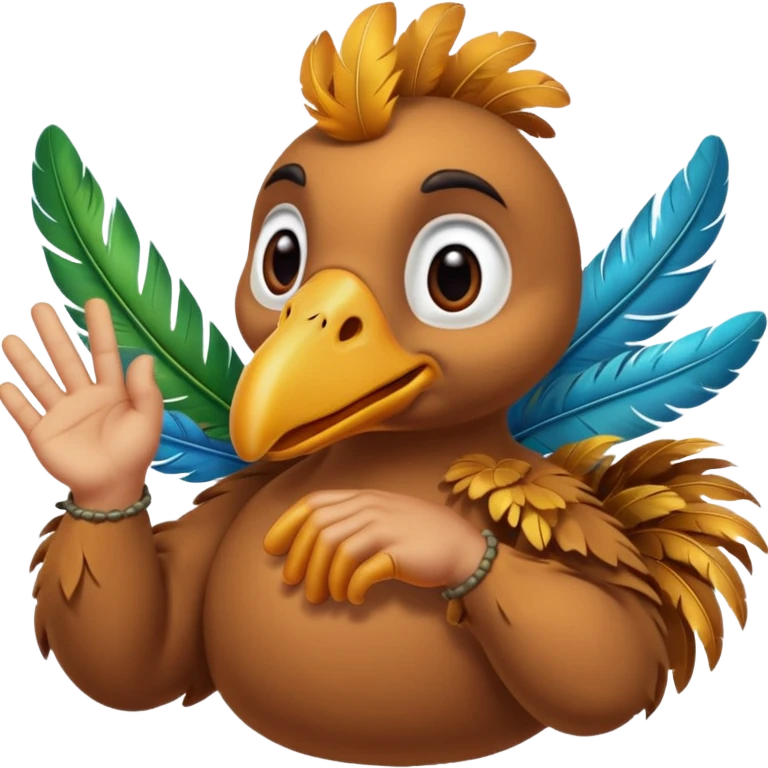 dodo crossing fingers for good luck emoji