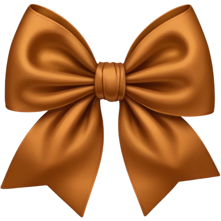 Brown bow emoji