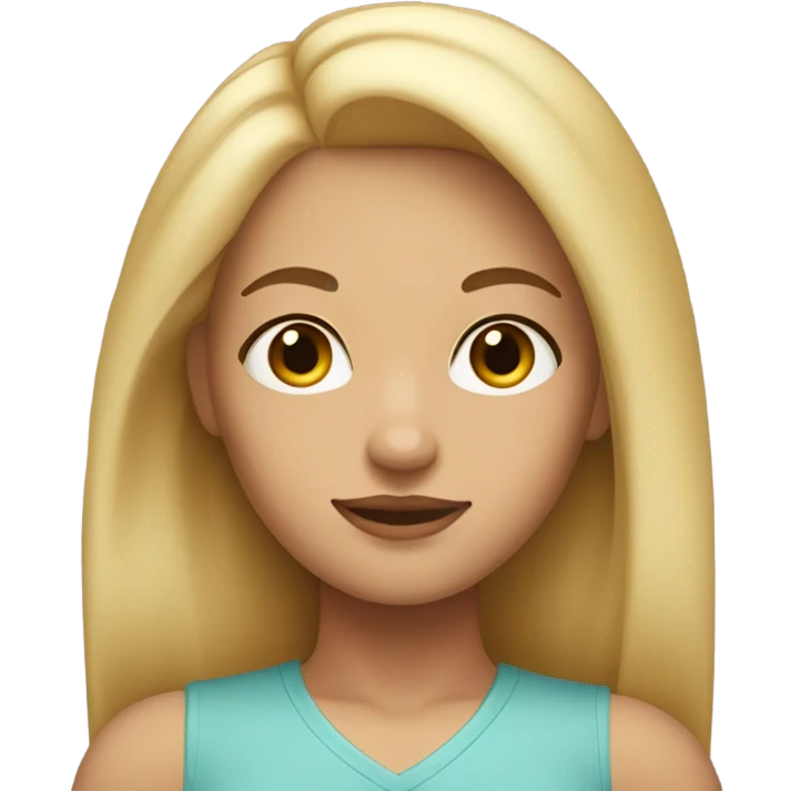 girl blonde eyebrow master emoji