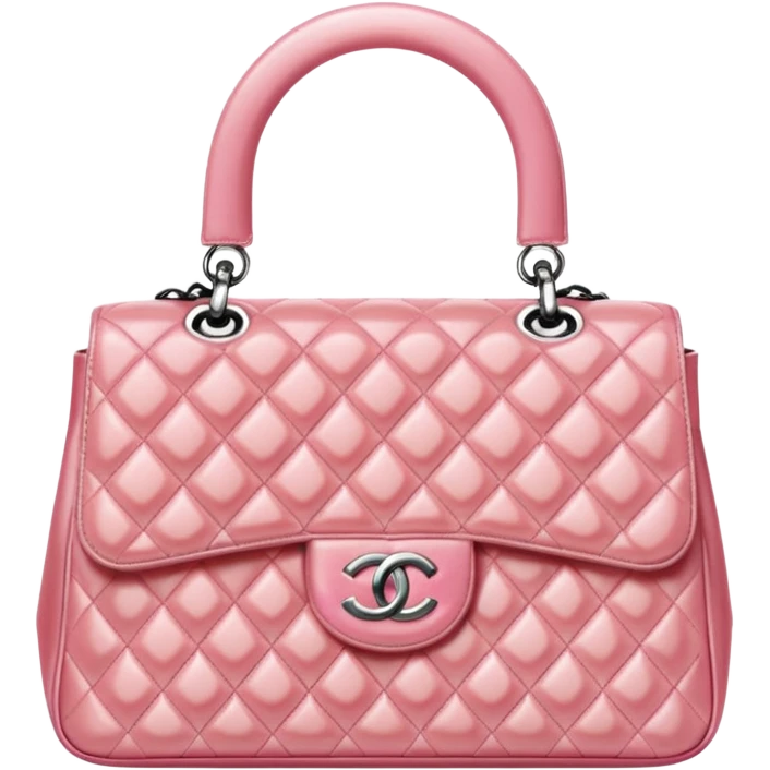 chanel pink pearl bag emoji