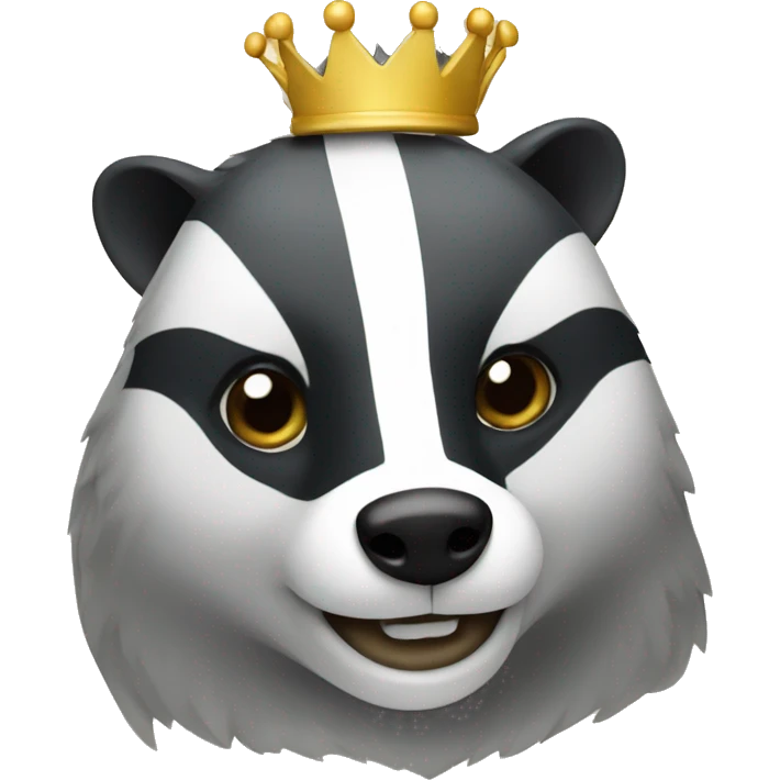 badger with crown emoji