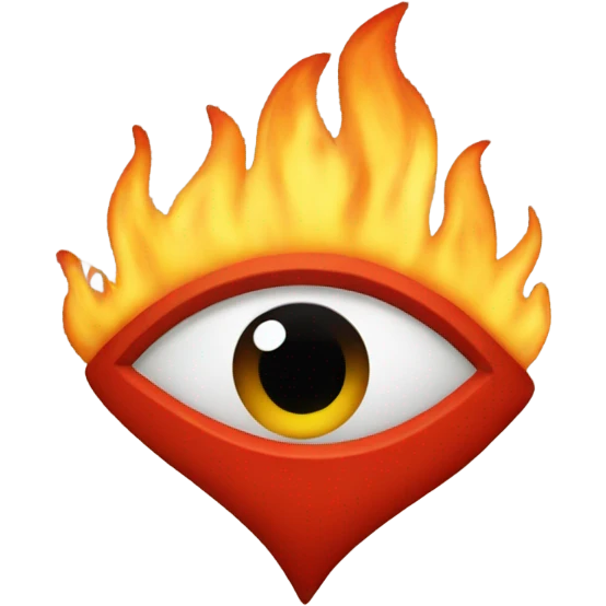 Fire eye emoji love emoji