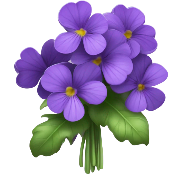 Bouquet of violets emoji