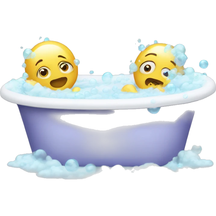 bath tub filled with bubbles emoji