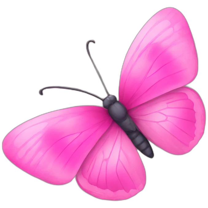 pink butterfly emoji