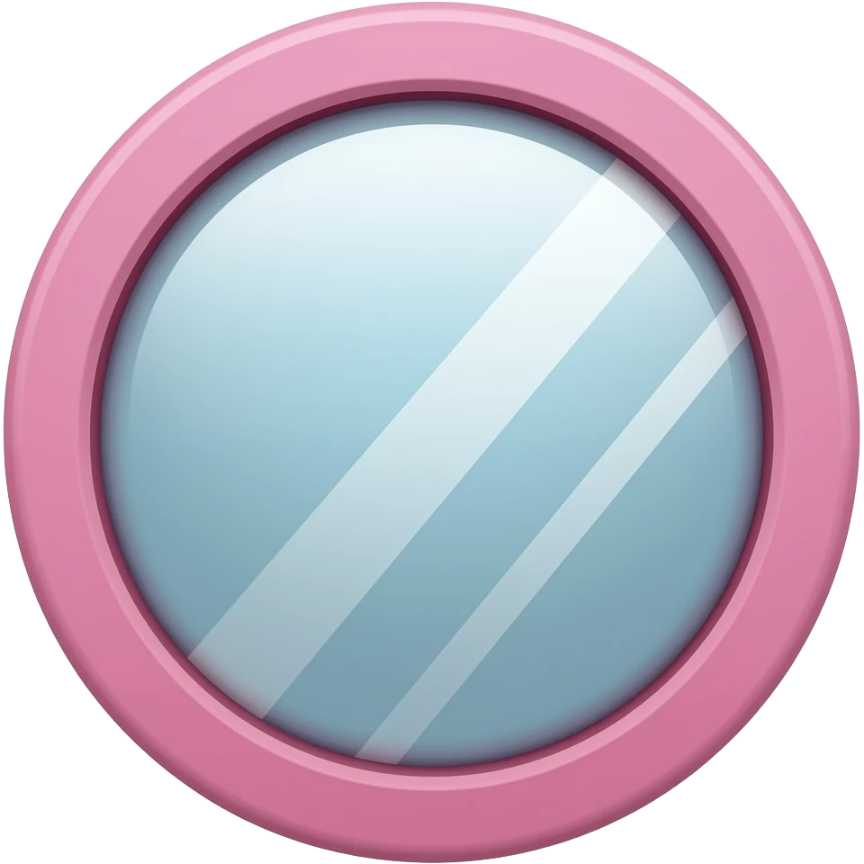 pink mirror emoji